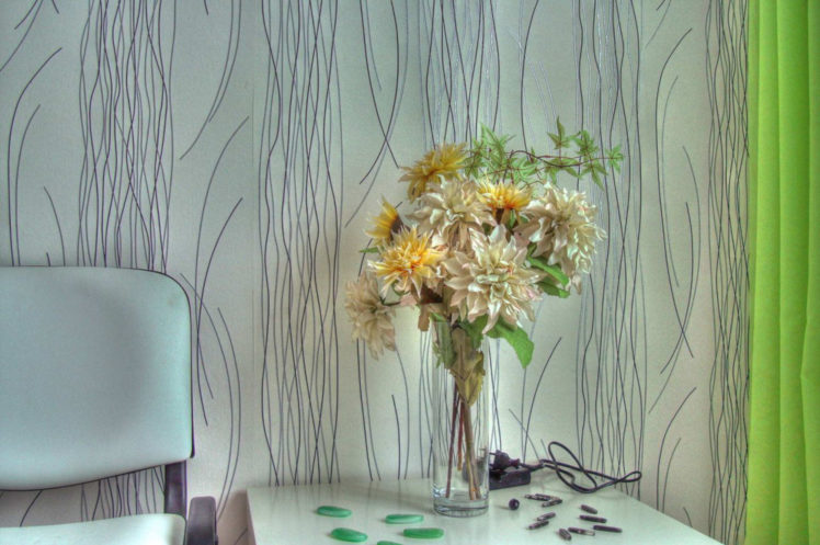 interior, Flowers, Green HD Wallpaper Desktop Background