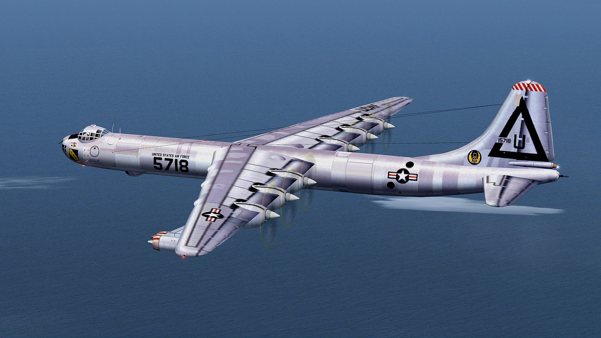 bomber, Artwork, United, States, Air, Force, B 36, Peacemaker, Flight, Simulator, 2004 Wallpaper