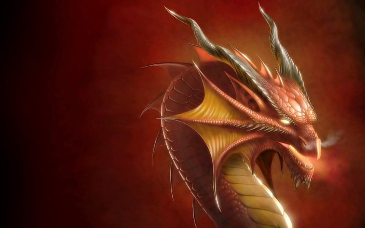 red, Dragons, Fantasy, Art HD Wallpaper Desktop Background