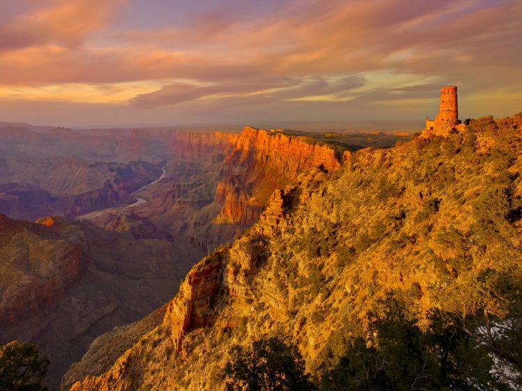 nature, Rim, Arizona, Grand, Canyon, South HD Wallpaper Desktop Background