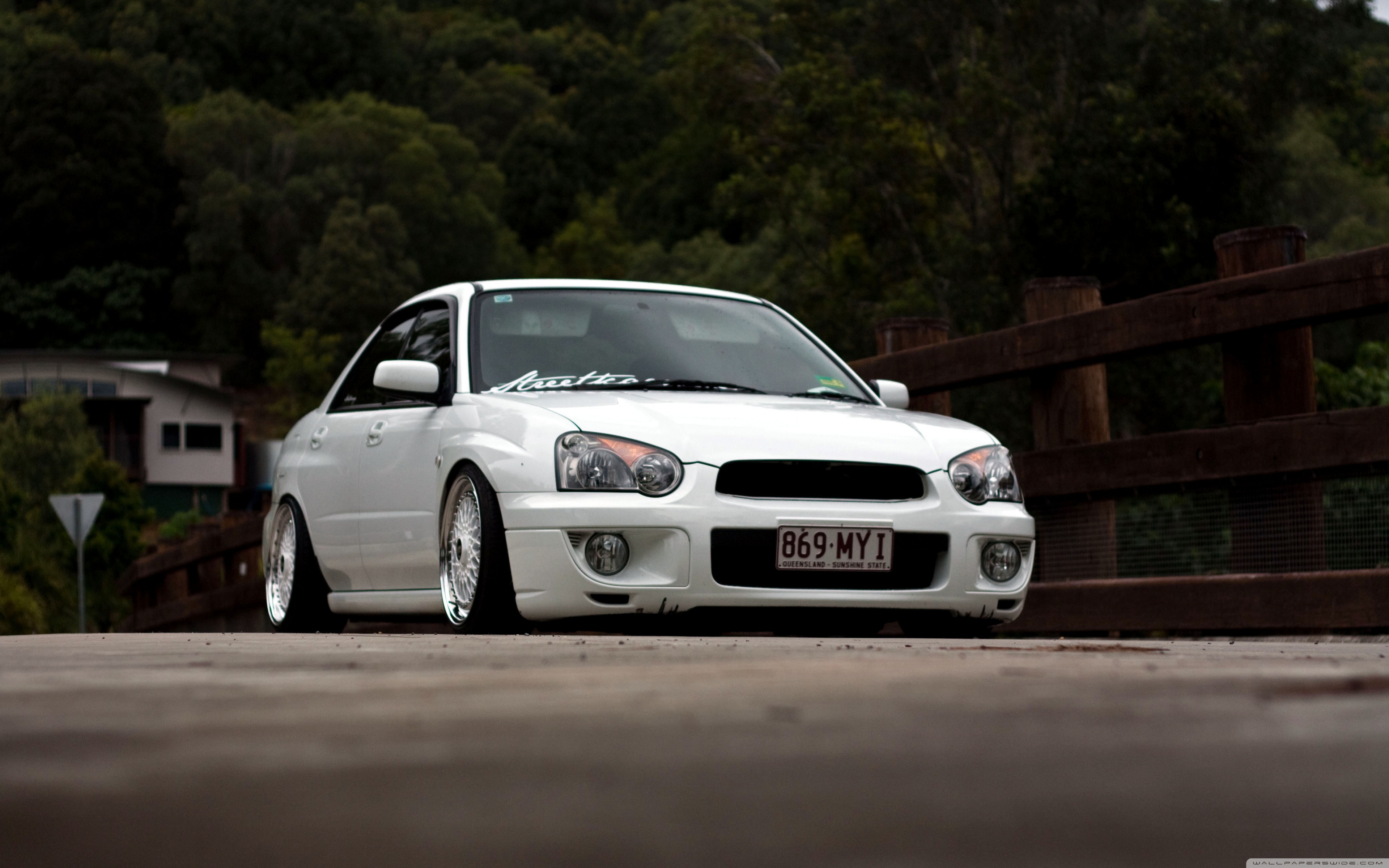 white, Subaru, Street, Run Wallpaper