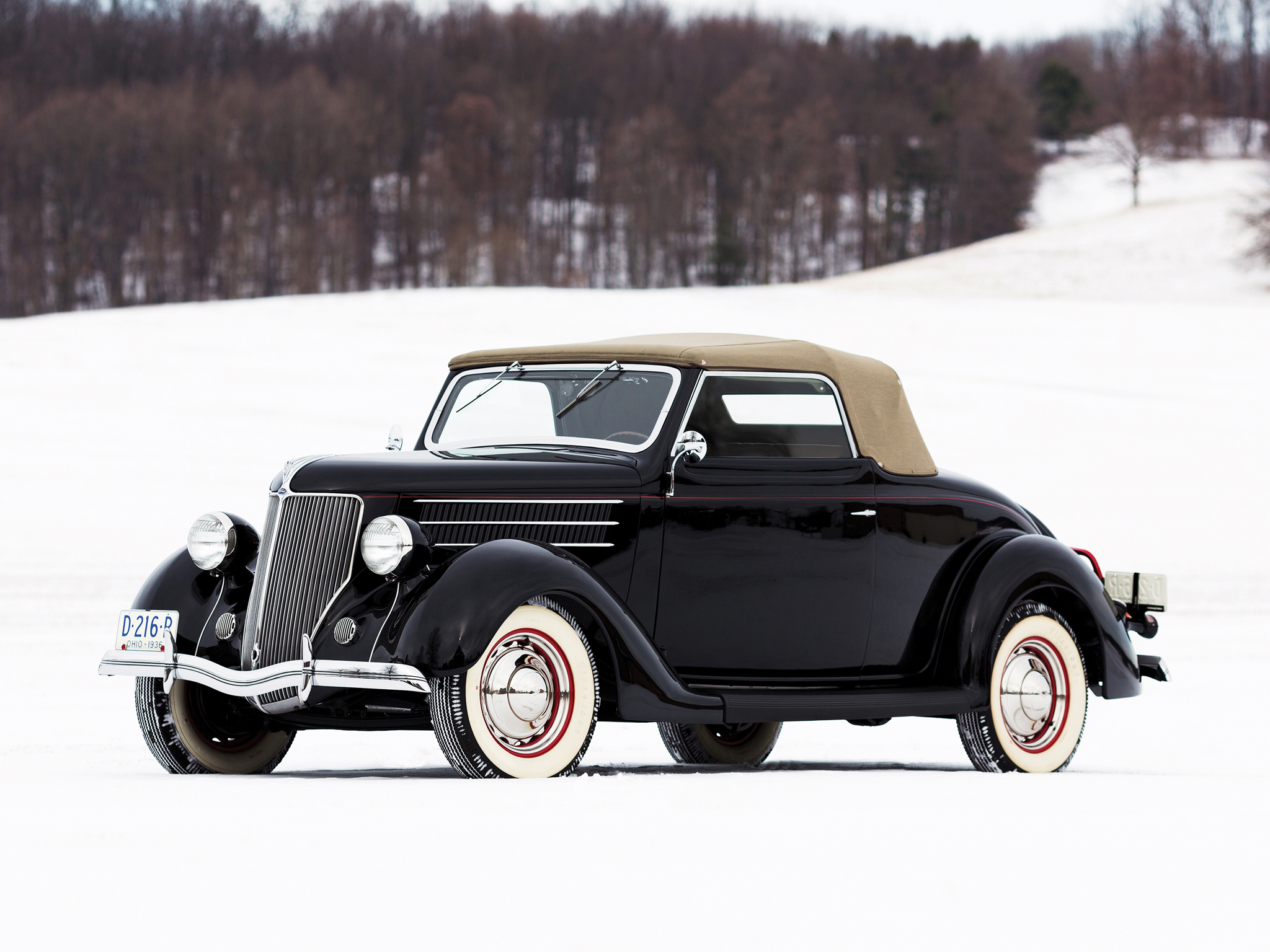 1936, Ford, V8, Deluxe, Convertible, Coupe,  68 730 , Retro, V 8 Wallpaper