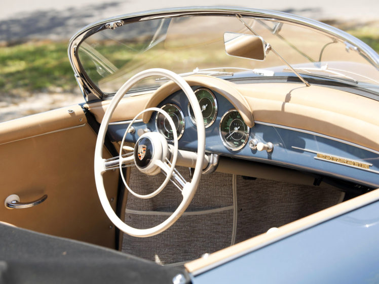 1955 57, Porsche, 356a, 1600, Speedster, Reutter, Us spec,  t 1 , Supercar, Retro, Interior HD Wallpaper Desktop Background