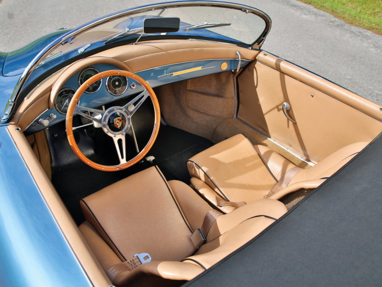 1955 57, Porsche, 356a, 1600, Speedster, Reutter, Us spec,  t 1 , Supercar, Retro, Interior HD Wallpaper Desktop Background