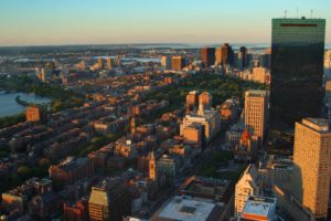 sunset, Cityscapes, Buildings, Skyscrapers, Massachusetts, Cities