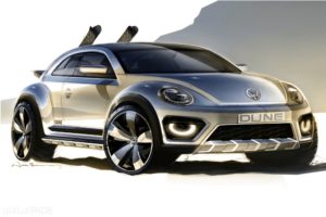 2014, Volkswagen, Beetle, Dune, Concept, Tt