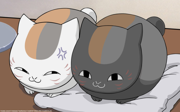 natsume, Yuujinchou, Cats,  drawn HD Wallpaper Desktop Background