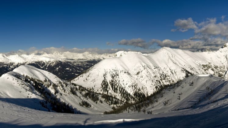 mountains, Landscapes, Nature, Winter, Snow HD Wallpaper Desktop Background