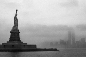 cityscapes, Architecture, Buildings, New, York, City, Statue, Of, Liberty, Grayscale