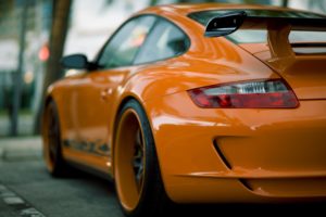 porsche, Orange, Back, View, Vehicles, Photo, Manipulation, Porsche, 911, Gt3, Porsche, 977, Orange, Cars