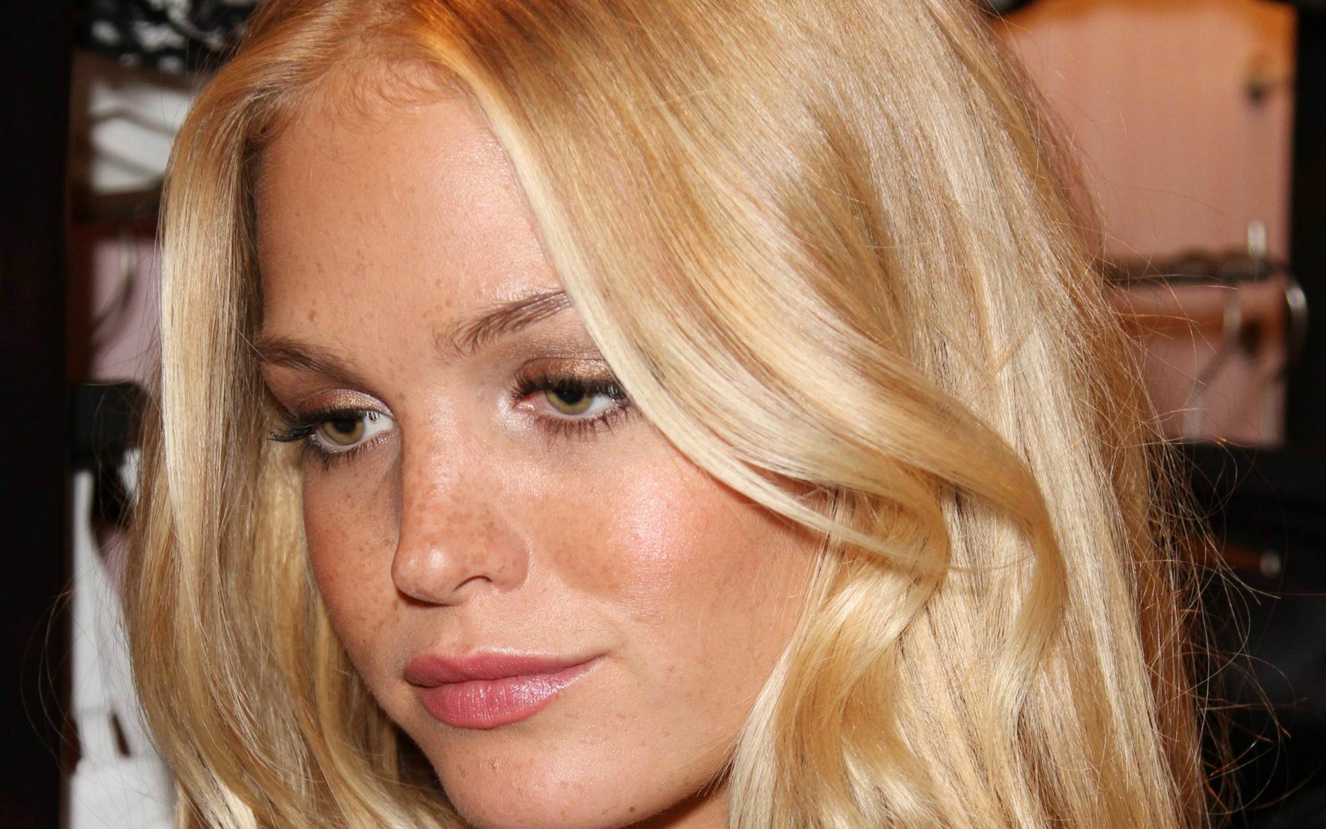blondes, Chicago, Freckles, Green, Eyes, Erin, Heatherton Wallpaper