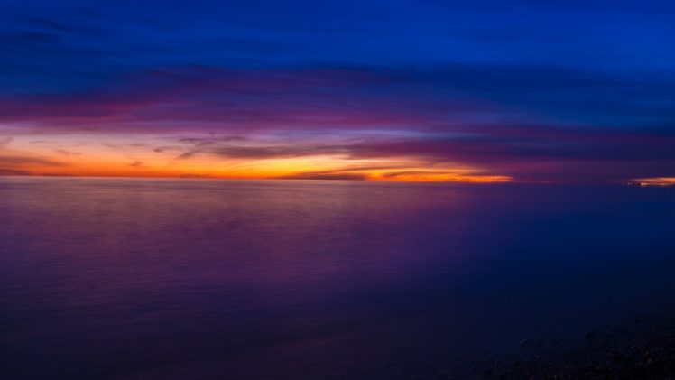 sunset, Clouds, Waterscapes HD Wallpaper Desktop Background