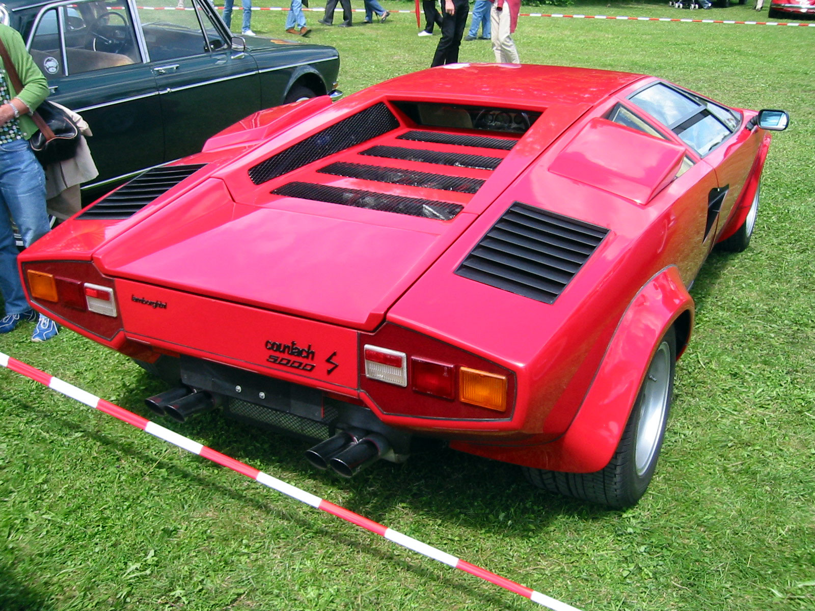 red, Cars, Countach, Italian, Cars, Rear, Angle, View Wallpapers HD
