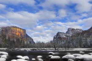 ice, Landscapes, Winter, Snow, National, Park, Yosemite, National, Park
