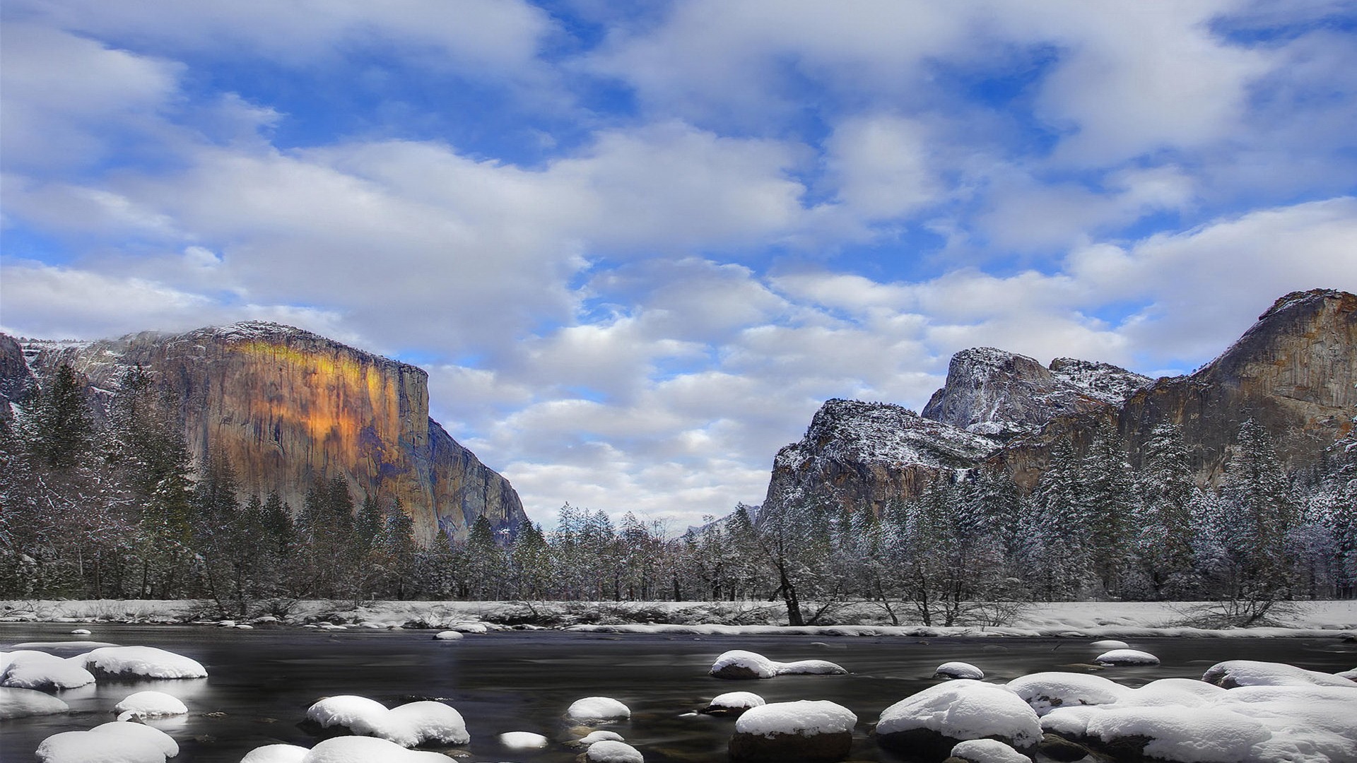 ice, Landscapes, Winter, Snow, National, Park, Yosemite, National, Park Wallpaper