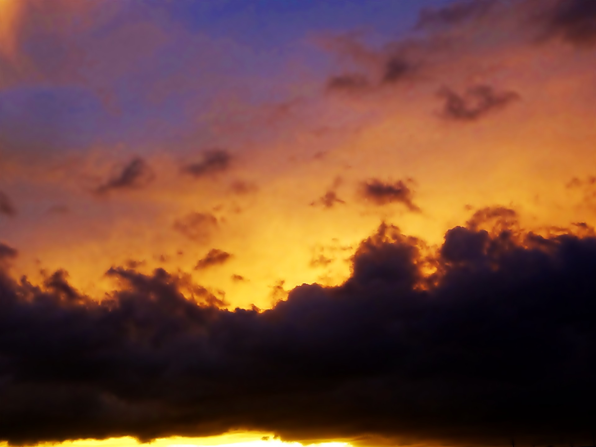 sunset, Clouds, Nature, Sunlight, Skies Wallpaper