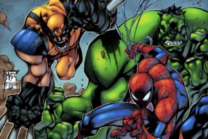 hulk,  comic, Character , Comics, Spider man, Wolverine, Marvel, Comics