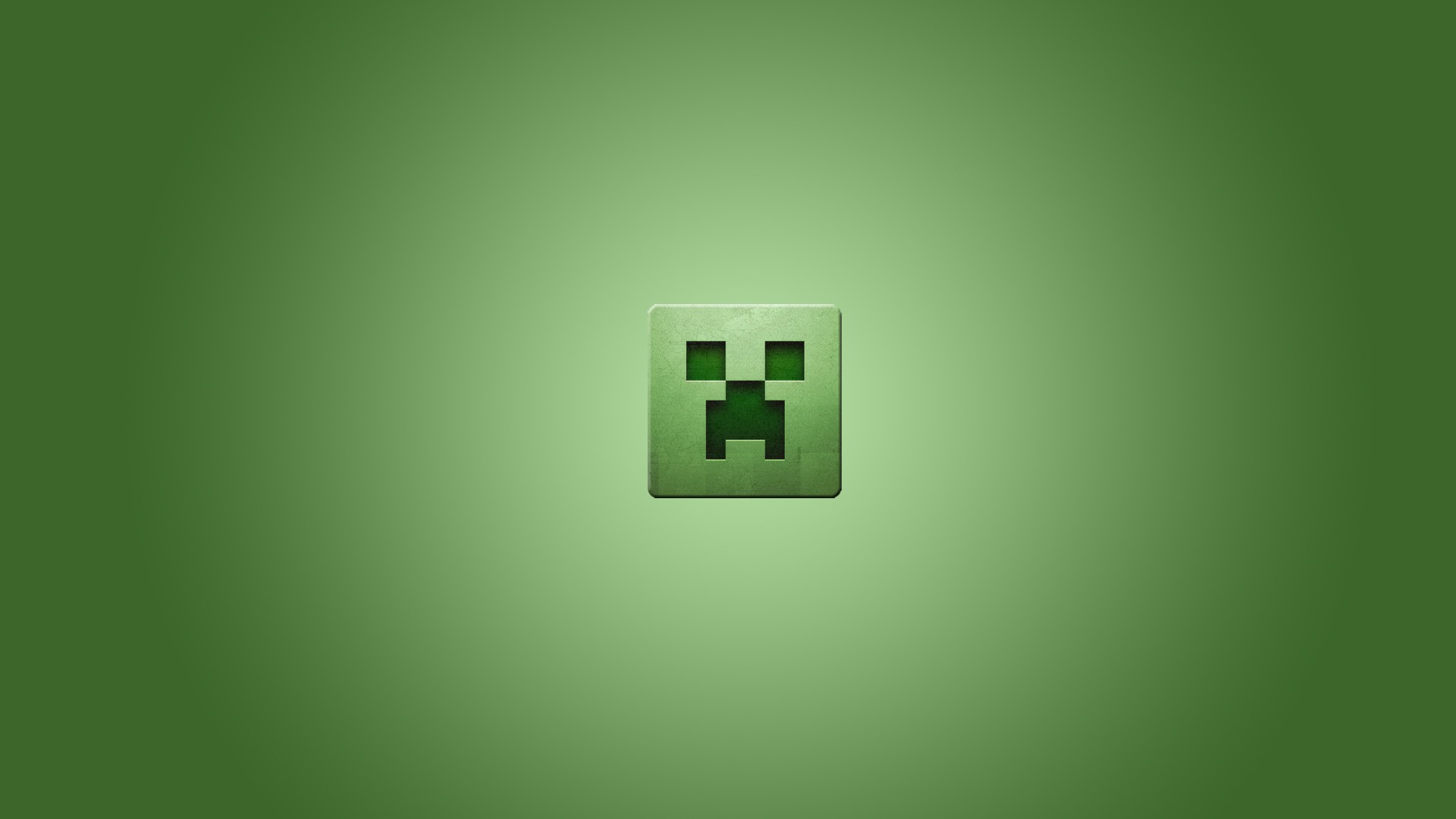video, Games, Minimalistic, Creeper, Minecraft, Simplistic, Simple, Background, Green, Background Wallpaper