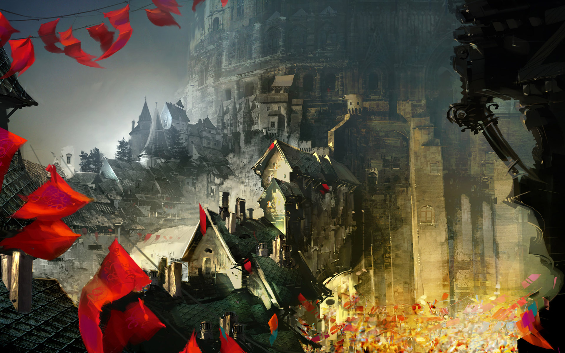 guild wars, Guild, Wars, Screenshots, Games, Entertainment, Fantasy, Cities, Castles Wallpaper