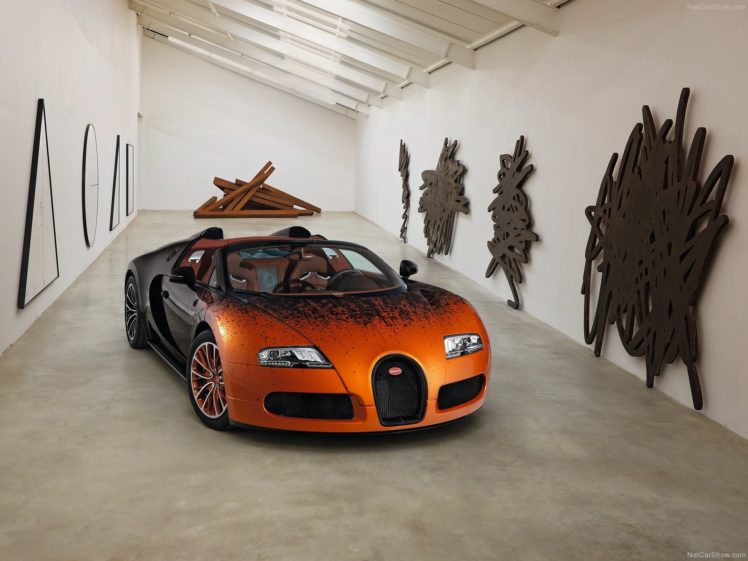 bugatti, Veyron, Grand, Sport, Bernar, Venet, 2012 HD Wallpaper Desktop Background