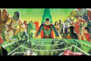 green, Lantern, Superman, Wonder, Woman