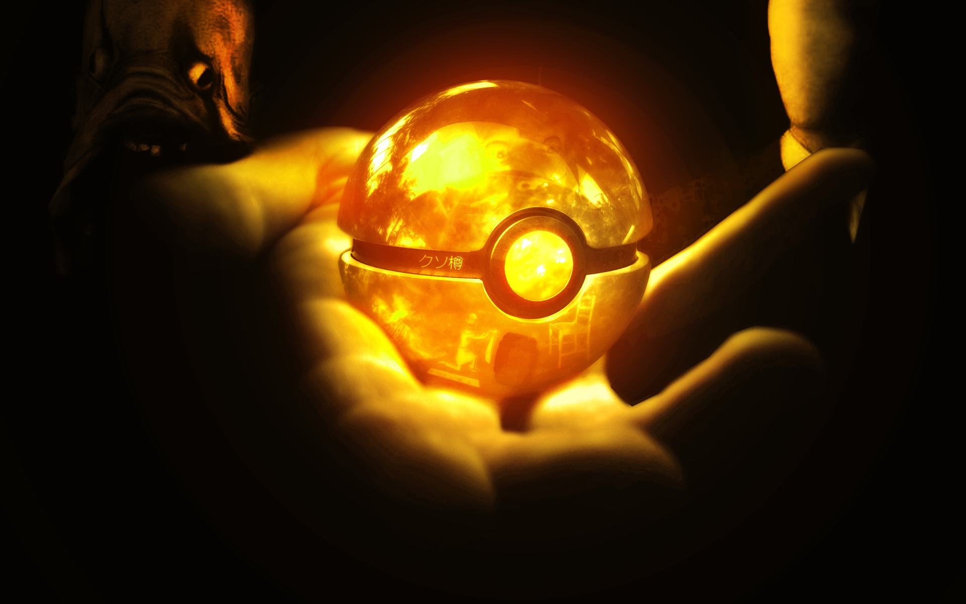 anime, Spheres, Pokemon, Globes, Bright, Lights, People, Hands, Glowing, Fantasy Wallpaper