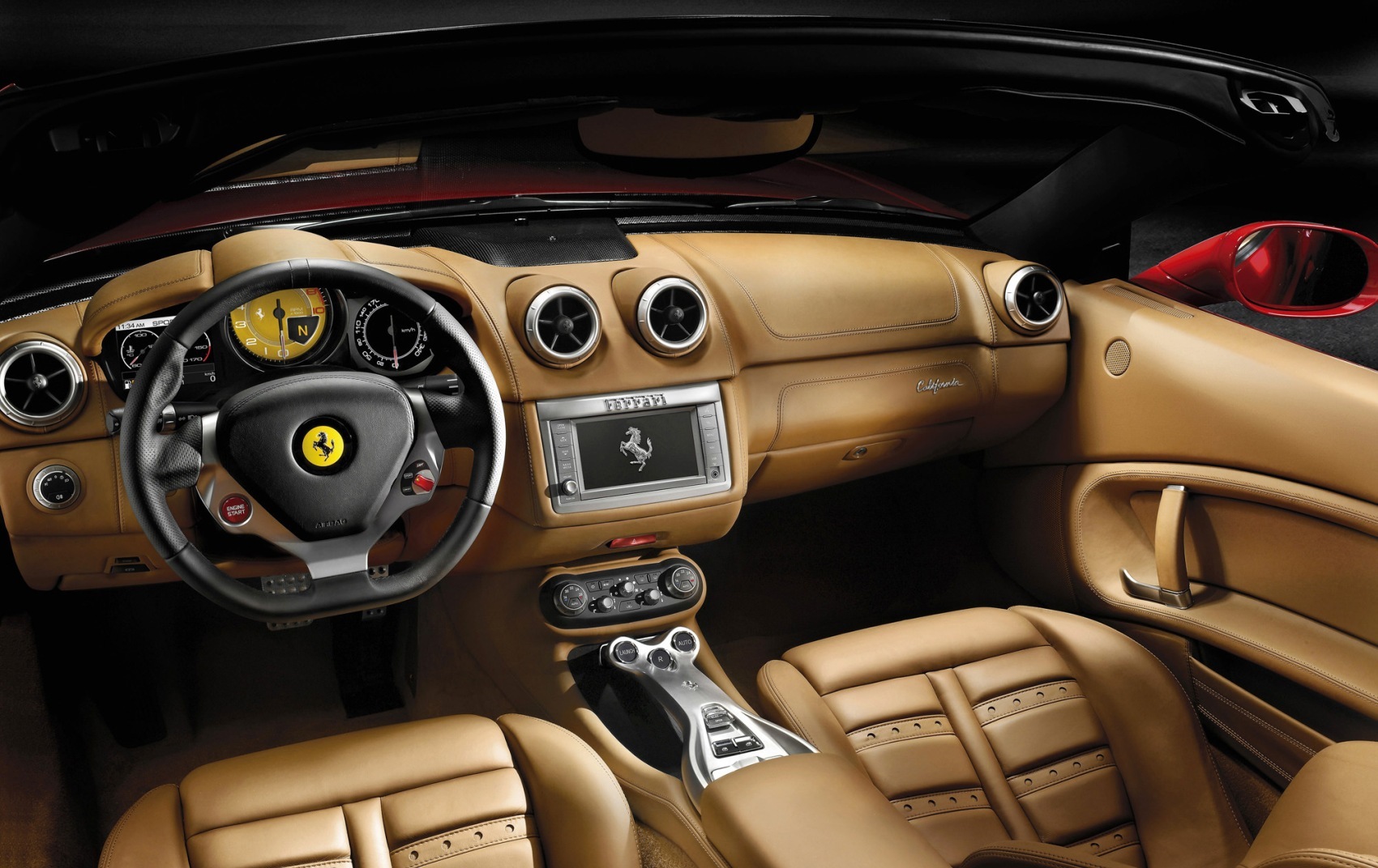 ferrari, California, Interior Wallpaper