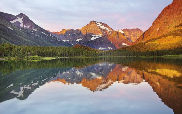 lake, Forest, Mountain, Reflection HD Wallpaper Desktop Background