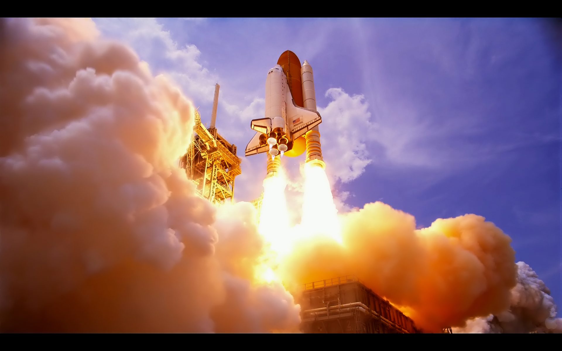 space shuttle, Spaceships, Spacecrafts, Rockets, Nasa, Fire, Flames, Sci fi Wallpaper