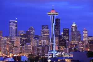 city, Cities, Architecture, Buildings, Skysrapers, Skylines, Seattle, Space needle, Towers