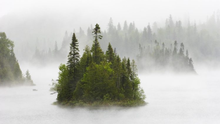 fog, Canada, National, Park, Lake, Superior HD Wallpaper Desktop Background