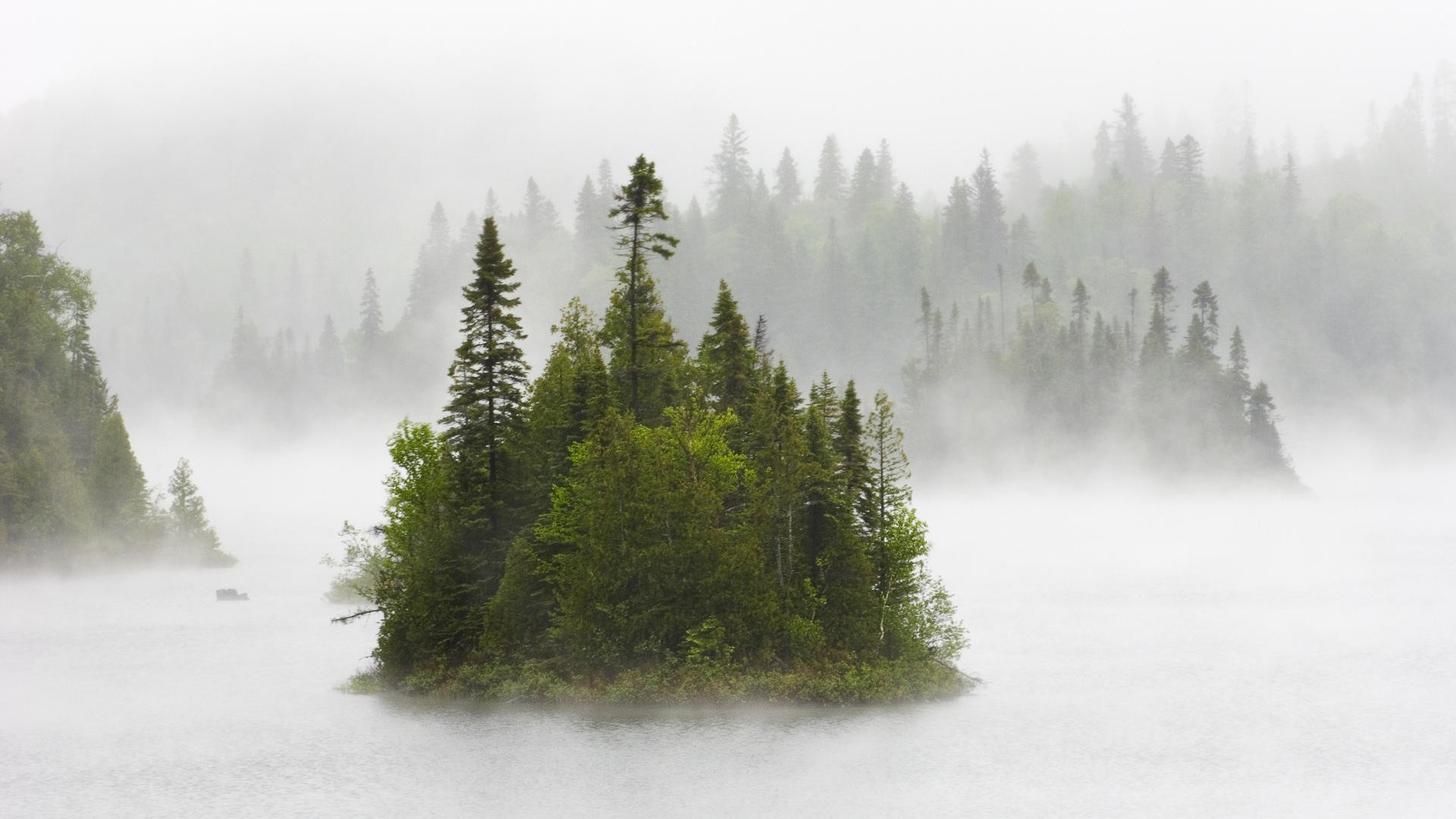 fog, Canada, National, Park, Lake, Superior Wallpaper