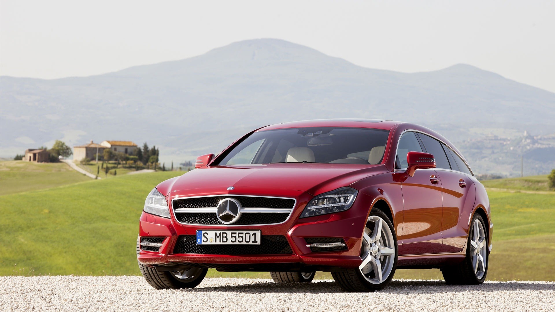 cars, Shooting, Red, Cars, Mercedes benz, Cls class, German, Cars, Cls Wallpaper