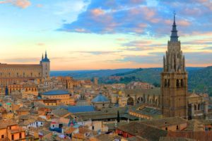 cityscapes, Buildings, Spain, Panorama, Toledo, Cities, Skyline