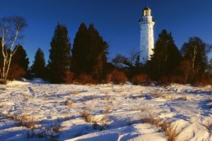snow, Lighthouses, Islands, Wisconsin, Lake, Michigan, Doors