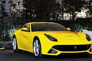 cars, Ferrari, Yellow, Cars