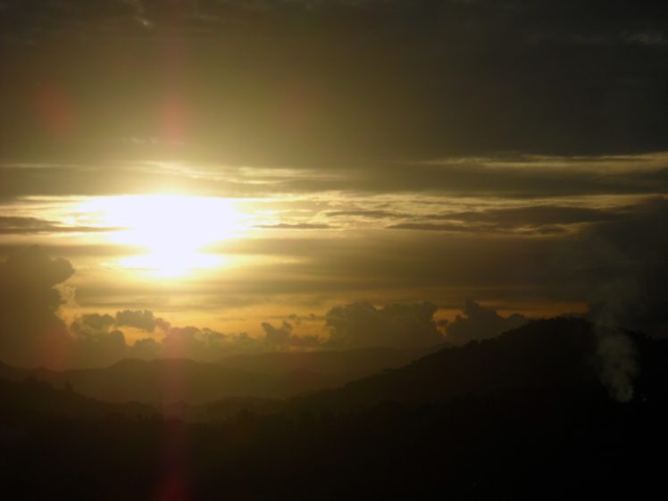 sunset, Mountains, Clouds, Landscapes, Nature HD Wallpaper Desktop Background