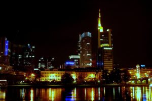 night, Frankfurt, Cities