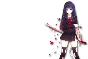 anime, Girls, Swords, Original, Characters