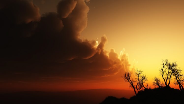 sky, Sunset HD Wallpaper Desktop Background