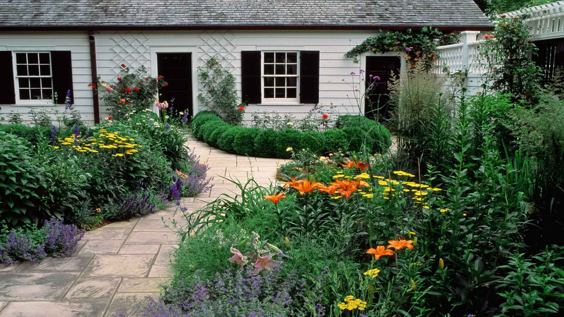 garden, Tennessee, Cottage Wallpaper