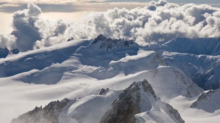 mountains, Clouds, Snow, New, Zealand, Vertex HD Wallpaper Desktop Background