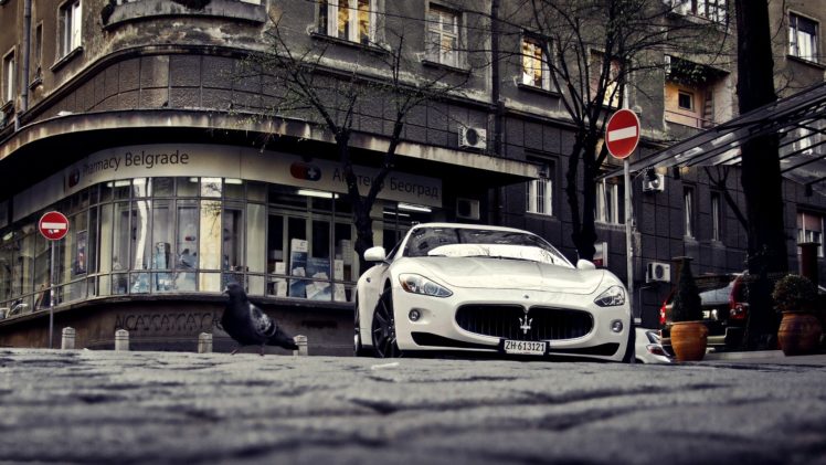 streets, Cars, Maserati, Serbia, Belgrade, Maserati, Granturismo HD Wallpaper Desktop Background