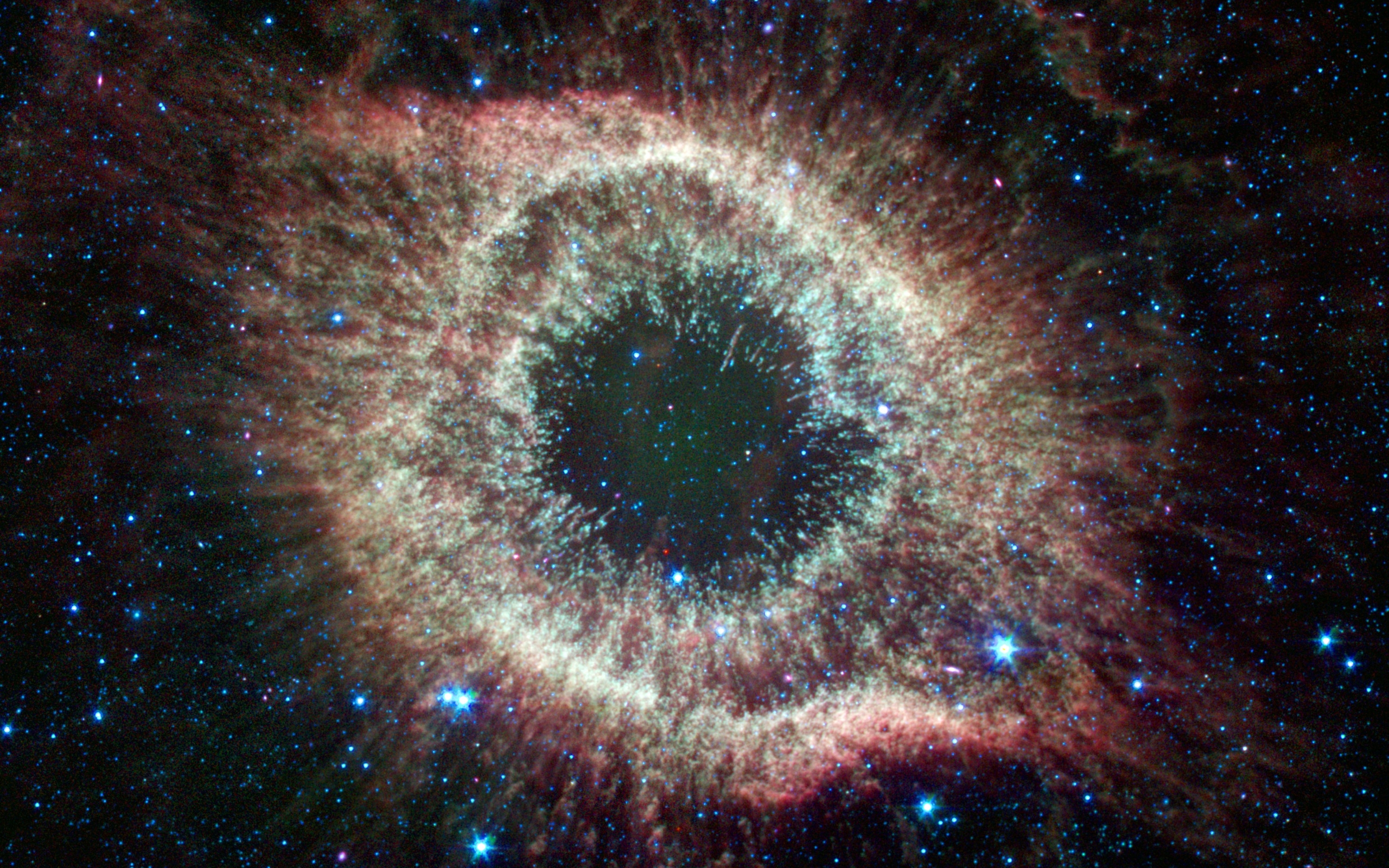 helix, Nebula, In, Infrared Wallpaper