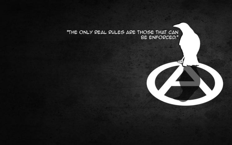 quotes, Anarchy HD Wallpaper Desktop Background