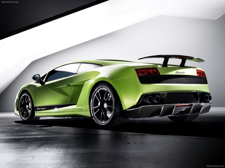 green, Cars, Lamborghini, Gallardo, Superleggera HD Wallpaper Desktop Background