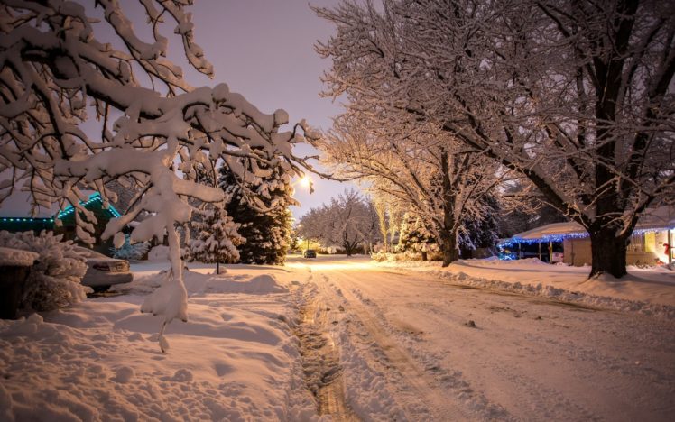nature, Snow, Trees, Winter HD Wallpaper Desktop Background