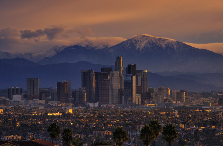 california, City, Los, Angeles, Mountains HD Wallpaper Desktop Background