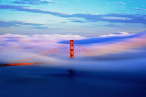 california, San, Francisco, City, Usa, Bridge, Fog, Clouds