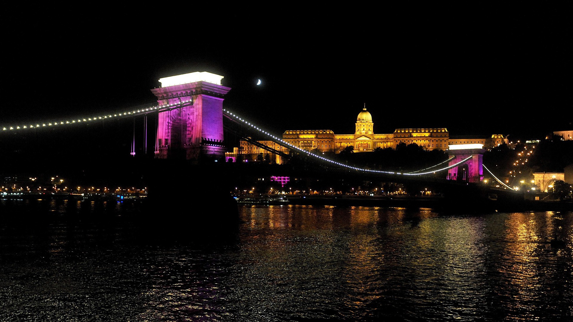 castles, Bridges, Hungary, Budapest, Chains, Danube, River, Cancer Wallpaper